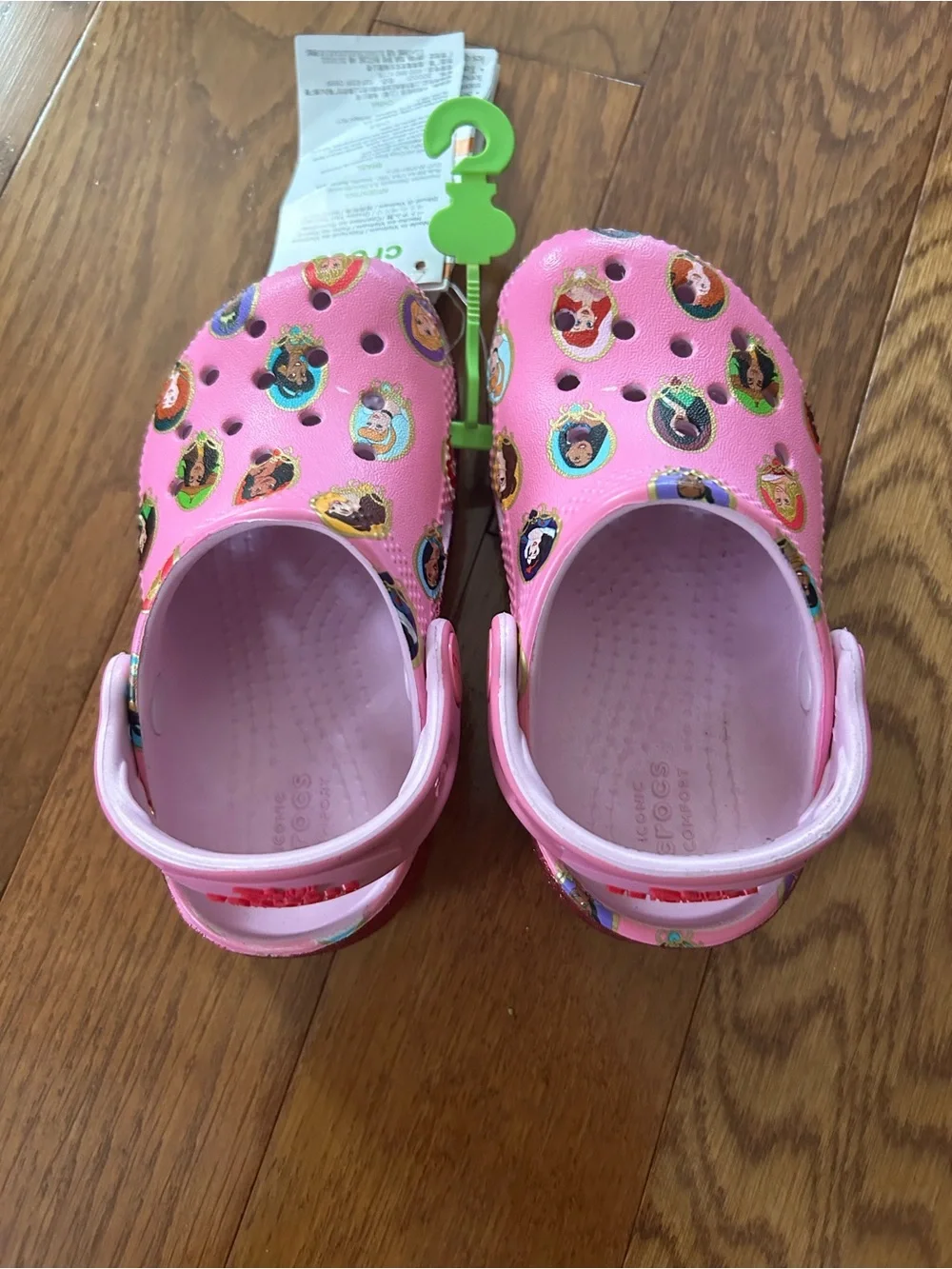 CROCS Pink Disney Princess Kids' Clog Shoes Size 7 NWT